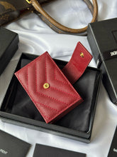 Load image into Gallery viewer, YSK383 CASSANDRE MATELASSÉ Flap Card Cases / HIGHEST QUALITY VERSION / 3.9x2.5x0.8inch
