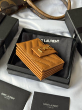 Load image into Gallery viewer, YSK384 CASSANDRE MATELASSÉ Flap Card Cases / HIGHEST QUALITY VERSION / 3.9x2.5x0.8inch
