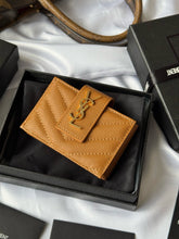 Load image into Gallery viewer, YSK383 CASSANDRE MATELASSÉ Flap Card Cases / HIGHEST QUALITY VERSION / 3.9x2.5x0.8inch
