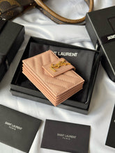 Load image into Gallery viewer, YSK385 CASSANDRE MATELASSÉ Flap Card Cases / HIGHEST QUALITY VERSION / 3.9x2.5x0.8inch
