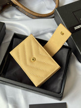 Load image into Gallery viewer, YSK387 CASSANDRE MATELASSÉ Flap Card Cases / HIGHEST QUALITY VERSION / 3.9x2.5x0.8inch
