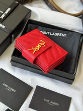 Load image into Gallery viewer, YSK388 CASSANDRE MATELASSÉ Flap Card Cases / HIGHEST QUALITY VERSION / 3.9x2.5x0.8inch
