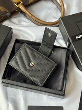 Load image into Gallery viewer, YSK389 CASSANDRE MATELASSÉ Flap Card Cases / HIGHEST QUALITY VERSION / 3.9x2.5x0.8inch
