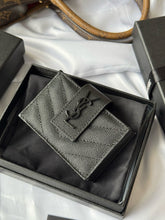 Load image into Gallery viewer, YSK386 CASSANDRE MATELASSÉ Flap Card Cases / HIGHEST QUALITY VERSION / 3.9x2.5x0.8inch
