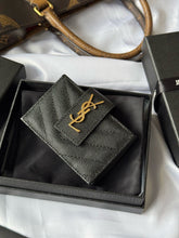 Load image into Gallery viewer, YSK385 CASSANDRE MATELASSÉ Flap Card Cases / HIGHEST QUALITY VERSION / 3.9x2.5x0.8inch
