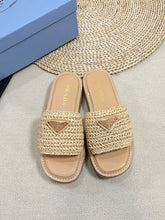 Load image into Gallery viewer, SE1342 PD Crochet Flatform Slides / Size5-10
