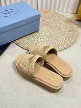 Load image into Gallery viewer, SE1342 PD Crochet Flatform Slides / Size5-10
