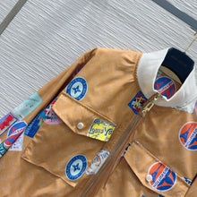 Load image into Gallery viewer, CLTH430 LV Doodle Print Bomber Jacket
