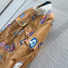 Load image into Gallery viewer, CLTH430 LV Doodle Print Bomber Jacket
