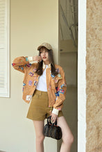 Load image into Gallery viewer, CLTH430 LV Doodle Print Bomber Jacket
