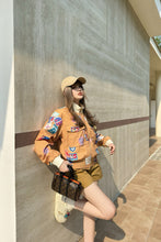 Load image into Gallery viewer, CLTH430 LV Doodle Print Bomber Jacket
