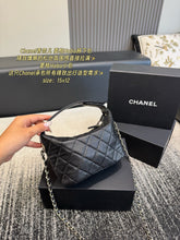 Load image into Gallery viewer, CC1453 Chanel Quilted Hobo Underarm Bag / 15 x 12 cm
