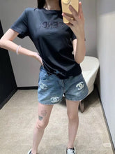 Load image into Gallery viewer, CLTH441 Chanel Cotton Denim Shorts
