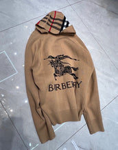 Load image into Gallery viewer, CLTH405 BUR Check Hood Cotton Zip Hoodie
