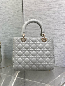 DR453 Medium Lady Dior Bag / HIGHEST QUALITY VERSION /  9.5x8.5x4.5inches