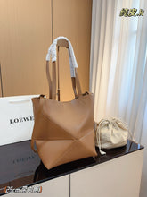 Load image into Gallery viewer, LWE028 LOEWE Puzzle Fold Tote Bag / 12.4x10x5.7inch
