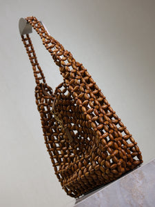 YSK418 LE 5 À 7 Large in Wood Beads / 11.8" x 13.8" x 3.9" / HIGHEST QUALITY VERSION