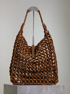 YSK418 LE 5 À 7 Large in Wood Beads / 11.8" x 13.8" x 3.9" / HIGHEST QUALITY VERSION