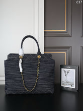Load image into Gallery viewer, CC1458 CHANEL Vintage Denim Hobo Tote Bag / 37 x 33 cm

