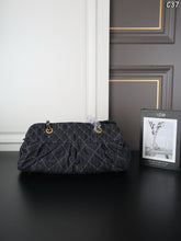 Load image into Gallery viewer, CC1461 CHANEL Vintage Denim Woven Hobo Bag / 38 x 24 cm
