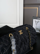 Load image into Gallery viewer, CC1461 CHANEL Vintage Denim Woven Hobo Bag / 38 x 24 cm

