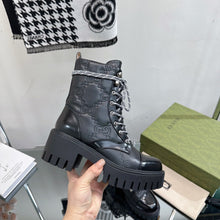 Load image into Gallery viewer, SE1219 Women's GG Matelassé Lace-up Boot / Size5-10
