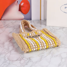 Load image into Gallery viewer, PD338 Raffia Tote Bag / 15x14.2x1.2inch
