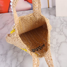 Load image into Gallery viewer, PD338 Raffia Tote Bag / 15x14.2x1.2inch
