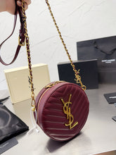 Load image into Gallery viewer, YSK262 vinyle Round Camera Bag / 6.6 x 6.6 x 2.1 INCHES
