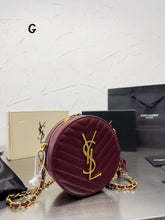Load image into Gallery viewer, YSK262 vinyle Round Camera Bag / 6.6 x 6.6 x 2.1 INCHES
