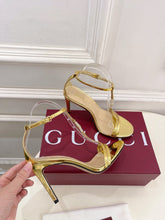 Load image into Gallery viewer, SE1669 Gucci Women&#39;s Sandal with Bamboo / Size5-11
