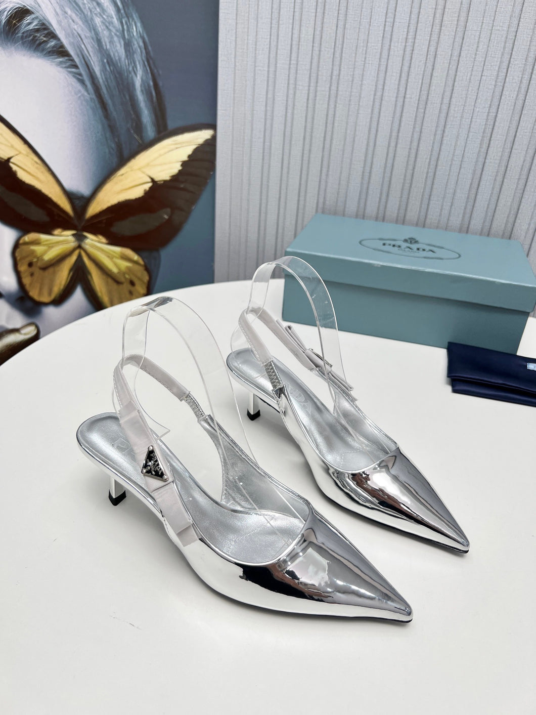 SE1145 PD Leather Slingback Pumps 50mm / Size5-10