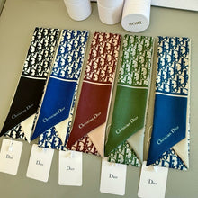 Load image into Gallery viewer, CLTH445 Dior Oblique Mitzah Scarf / 2.5 x 41.5 inches
