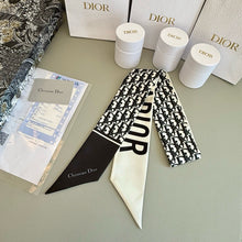 Load image into Gallery viewer, CLTH445 Dior Oblique Mitzah Scarf / 2.5 x 41.5 inches
