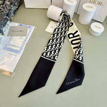 Load image into Gallery viewer, CLTH445 Dior Oblique Mitzah Scarf / 2.5 x 41.5 inches
