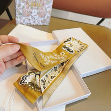 Load image into Gallery viewer, CLTH446 Toile de Jouy Papillon Mitzah Scarf / 2.5 x 41.5 inches
