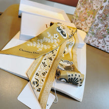 Load image into Gallery viewer, CLTH446 Toile de Jouy Papillon Mitzah Scarf / 2.5 x 41.5 inches
