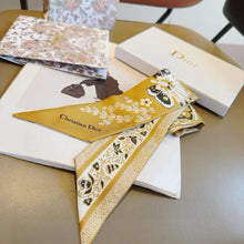 Load image into Gallery viewer, CLTH446 Toile de Jouy Papillon Mitzah Scarf / 2.5 x 41.5 inches
