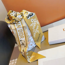 Load image into Gallery viewer, CLTH446 Toile de Jouy Papillon Mitzah Scarf / 2.5 x 41.5 inches
