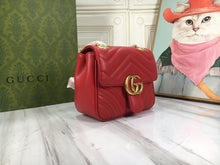 Load image into Gallery viewer, GC542 GG Marmont Mini Shoulder Bag /  7&quot;W x 5.9&quot;H x 3.1&quot;D
