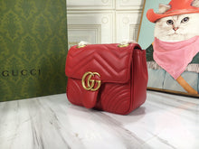 Load image into Gallery viewer, GC542 GG Marmont Mini Shoulder Bag /  7&quot;W x 5.9&quot;H x 3.1&quot;D
