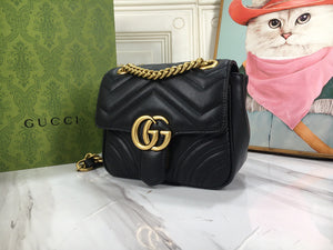 GC543 GG Marmont Mini Shoulder Bag /  7"W x 5.9"H x 3.1"D