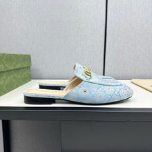 Load image into Gallery viewer, SE1683 Gucci Women&#39;s Princetown slipper with Crystal Horsebit / Size5-11
