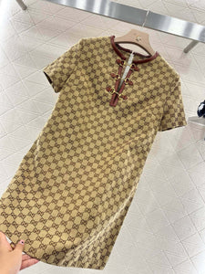 CLTH460 GG Canvas Dress with Horsebit / SizeS/M/L