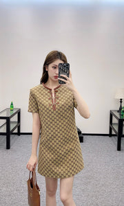 CLTH460 GG Canvas Dress with Horsebit / SizeS/M/L