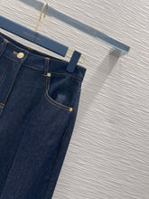 Load image into Gallery viewer, CLTH464 LV Cuffed Hem Flared Jeans
