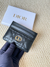 Load image into Gallery viewer, DR500 Dior Caro Freesia Card Holder /  4 x 3 x 0.25 inches

