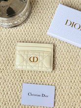 Load image into Gallery viewer, DR500 Dior Caro Freesia Card Holder /  4 x 3 x 0.25 inches
