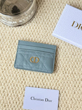 Load image into Gallery viewer, DR500 Dior Caro Freesia Card Holder /  4 x 3 x 0.25 inches
