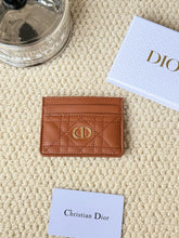 Load image into Gallery viewer, DR500 Dior Caro Freesia Card Holder /  4 x 3 x 0.25 inches
